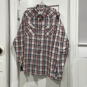 Wrangler jeans flannel shirt